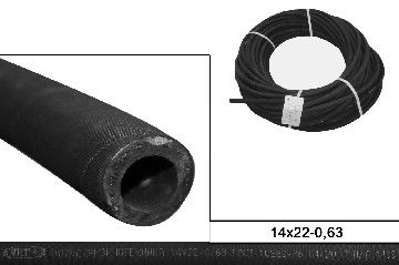 Шланг d= 14*22-0,63 МБС с навивкой(отопителя )
