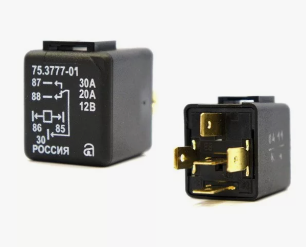 Реле электромагнитное 12V 5-ти контактное